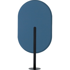 コクヨ　リーフィー　単品置きタイプ　９００×１８００ｍｍ　パネル：デニムブルー／ナイトブルー　脚：ブラック　ＰＬＦ－Ｐ０９１８Ｃ－６ＡＴＢ５Ｊ１　１台