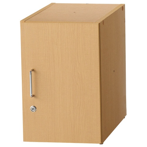 木製ロッカー　ミニタイプ　幅３００×奥行５２０×高さ４５０ｍｍ　メープル　１台1