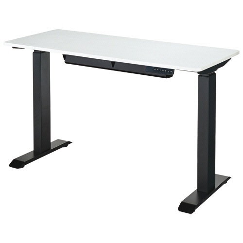 ＹＡＭＡＺＥＮ　メモリー付　電動昇降デスクスリム　幅１２００×奥行５００×高さ７１０－１１７０ｍｍ　脚：ブラック　天板：ホワイト　ＥＬＤ－Ｓ１２５０（ＷＨ／ＭＢＫ）　１台1