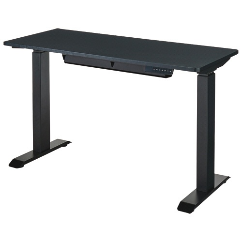ＹＡＭＡＺＥＮ　メモリー付　電動昇降デスクスリム　幅１２００×奥行５００×高さ７１０－１１７０ｍｍ　脚：ブラック　天板：ブラック　ＥＬＤ－Ｓ１２５０（ＢＫ／ＭＢＫ）　１台1