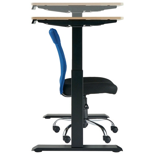 ＹＡＭＡＺＥＮ　メモリー付　電動昇降デスクスリム　幅１２００×奥行５００×高さ７１０－１１７０ｍｍ　脚：ホワイト　天板：ダークブラウン　ＥＬＤ－Ｓ１２５０（ＤＢＲ／ＭＷＨ）　１台4