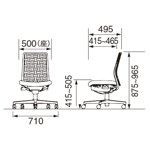 コクヨ　モネット　背樹脂シェルタイプ　肘なし　本体・背・脚：ソフトベージュ　座：ディープパープル　ナイロンキャスター　Ｃ０３－Ｚ３００Ｗ－Ｚ７Ｅ１ＫＸ１　１脚3