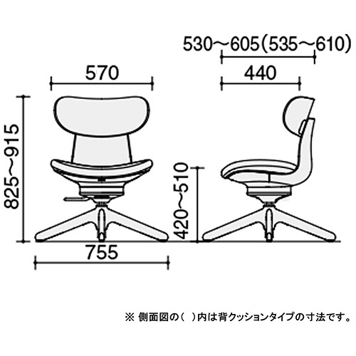 コクヨ　ｉｎｇＬＩＦＥ　背合板タイプ　ミディアムアッシュ　４本脚　ディープグリーン　Ｃ０５－Ｂ１０ＣＧＬ－Ｑ６Ｑ６７３１　１脚3