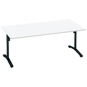 コクヨ　ＶＩＥＮＡ（ビエナ）　テーブル　フラップタイプ　角形天板　Ｔ字脚　１８００×９００×７２０ｍｍ　ホワイト／ブラック　ＭＴ－Ｖ１８９ＦＥ６ＡＭＡＷ　１台1