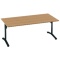 コクヨ　ＶＩＥＮＡ（ビエナ）　テーブル　フラップタイプ　角形天板　Ｔ字脚　１８００×９００×７２０ｍｍ　ラスティックミディアム／ブラック　ＭＴ－Ｖ１８９ＦＥ６ＡＭＰ２　１台