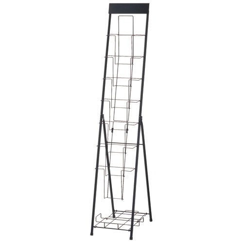 ＹＡＭＡＺＥＮ　パンフレットスタンド　１列　マットブラック　ＤＰＳ－７１（ＭＢＫ）　１台1