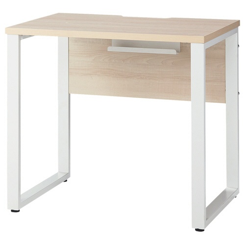 ＡＬｅｔｔｏ（アレット）　平デスク　幅８００×奥行６００×高さ７２０ｍｍ　脚：ホワイト　天板：ライトウッド　１台1