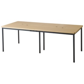 エランサ　会議用テーブル　幅２１００×奥行９００×高さ７２０ｍｍ　ナチュラル　（組立設置込）　ＬＡＴ－２１９０－ＮＡＫ　１台