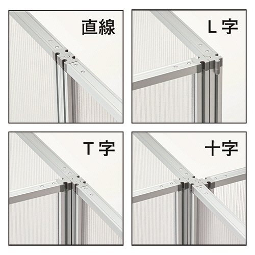 エランサ　ローパーティション　幅９００×高さ１５００ｍｍ　ネイビー　（お客様組立）　ＬＰ３０－１５０９ＮＶ　１枚3