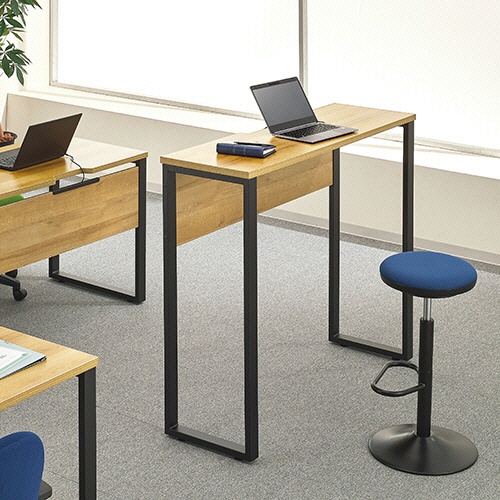 ＡＬｅｔｔｏ（アレット）　ハイデスク　幅１２００×奥行４００×高さ１０５０ｍｍ　脚：ブラック　天板：アッシュウッド　１台5