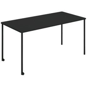 コクヨ　Ａｎｙ（エニー）　テーブル　角形　幅１５００×奥行７５０×高さ７２０ｍｍ　ブラック　ＴＡＮ－ＭＫ１５０７Ｍ１－６Ａ６Ａ１　１台