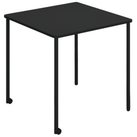 コクヨ　Ａｎｙ（エニー）　テーブル　正方形　幅７５０×奥行７５０×高さ７２０ｍｍ　ブラック　ＴＡＮ－ＭＳ０７０７Ｍ１－６Ａ６Ａ１　１台
