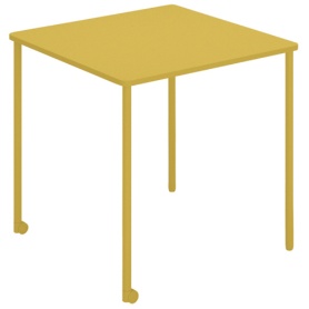 コクヨ　Ａｎｙ（エニー）　テーブル　正方形　幅７５０×奥行７５０×高さ７２０ｍｍ　オリーブイエロー　ＴＡＮ－ＭＳ０７０７Ｍ１－１Ｓ１Ｓ１　１台
