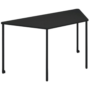 コクヨ　Ａｎｙ（エニー）　テーブル　台形　幅１４６０×奥行６５０×高さ７２０ｍｍ　ブラック　ＴＡＮ－ＭＺ１５０６Ｍ１－６Ａ６Ａ１　１台1