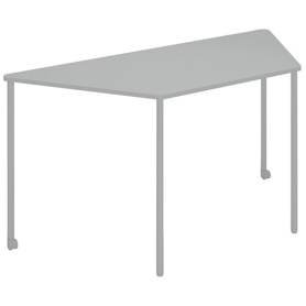 コクヨ　Ａｎｙ（エニー）　テーブル　台形　幅１４６０×奥行６５０×高さ７２０ｍｍ　ライトグレー　ＴＡＮ－ＭＺ１５０６Ｍ１－２Ａ２Ａ１　１台