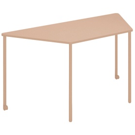 コクヨ　Ａｎｙ（エニー）　テーブル　台形　幅１４６０×奥行６５０×高さ７２０ｍｍ　アッシュピンク　ＴＡＮ－ＭＺ１５０６Ｍ１－９Ｇ９Ｇ１　１台