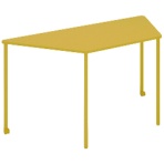 コクヨ　Ａｎｙ（エニー）　テーブル　台形　幅１４６０×奥行６５０×高さ７２０ｍｍ