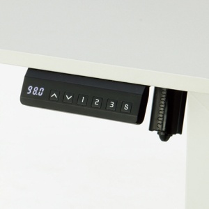 アスカ　電動昇降デスク　メモリー付　幅１０００ｍｍ　天板・脚：白　ＥＤＫ１０Ｗ　１台3