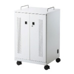 サンワサプライ ノートパソコン収納キャビネット 12台収納 ホワイト CAI-CAB104W 1台