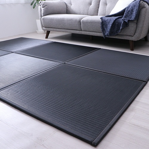 イケヒコ・コーポレーション　ＰＰ置き畳　スカッシュ　６７０×６７０ｍｍ　ブラック　１セット（６枚）5