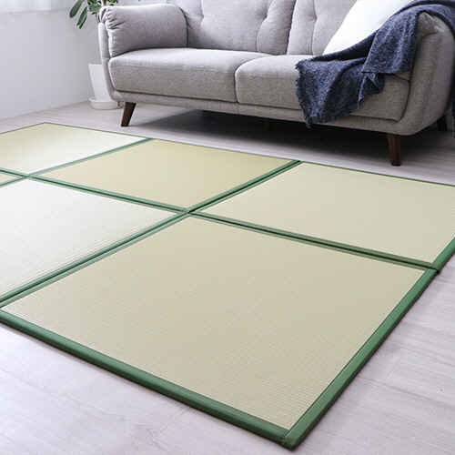 イケヒコ・コーポレーション　ＰＰ置き畳　スカッシュ　６７０×６７０ｍｍ　グリーン　１セット（６枚）5