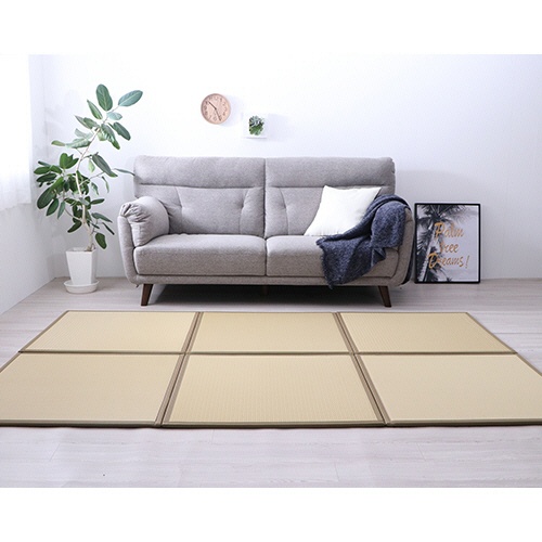 イケヒコ・コーポレーション　ＰＰ置き畳　スカッシュ　８２０×８２０ｍｍ　ベージュ　１セット（９枚）6