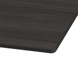 山金工業　ワークテーブル　ブラックシリーズ　固定式　１２００×６００×７４０ｍｍ　天板：木目柄ダークブラウン色　ＳＵＭ－１２６０－ＭＢ　１台2