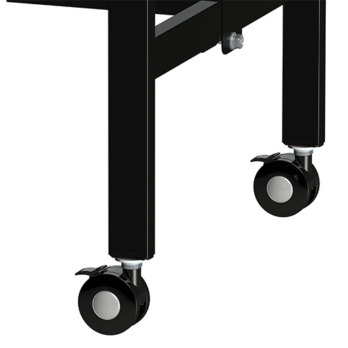 たのめーる】山金工業 ワークテーブル ブラックシリーズ 移動式 1800