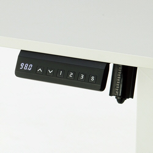 アスカ　電動昇降デスク　メモリー付　幅８５０ｍｍ　天板：木目　脚：黒　ＥＤＫ８５４５ＢＫ　１台3