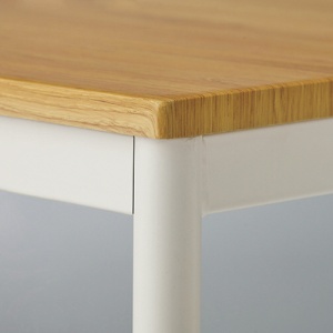 ナカバヤシ　フラットテーブル　幅８００×奥行６００×高さ７００ｍｍ　天板：オーク　フレーム・脚：ホワイト　ＦＤＦ－８０６０ＫＭＷ　１台2