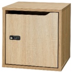 アスカ　組立式木製収納ボックス　本体（扉有り）　ＳＢ９００ＷＤ　１台