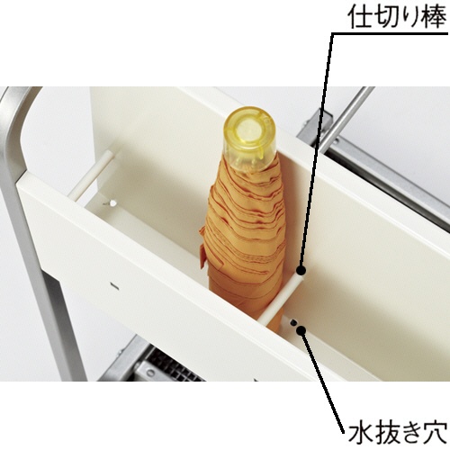 トヨダプロダクツ　ＬＡＳシリーズ　傘立て　長傘３６本＋折畳傘９本　幅４５０×奥行３００×高さ５００ｍｍ　サテンブラック　ＬＡＳ－３６０９ＵＳ（ＳＫ）　１台2