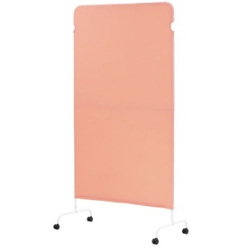 ネットフォース　ライトスクリーン　キャスター付　幅９００×高さ１６００（固定脚）ｍｍ　ピンク　ＬＳＣ－１６０９－Ｃ４Ａ２－ＴＷ－ＰＫ　１台