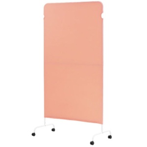 ネットフォース　ライトスクリーン　キャスター付　幅９００×高さ１６００（固定脚）ｍｍ　ピンク　ＬＳＣ－１６０９－Ｃ４Ａ２－ＴＷ－ＰＫ　１台1