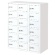 ネットフォース　Ｎｓａｆｅ（エヌセーフ）　貴重品ロッカー　１８人用　３列６段　ダイヤル錠　ホワイト　ＮＳＡＦＥ－３６－ＴＷ－ＷＨ　１台1