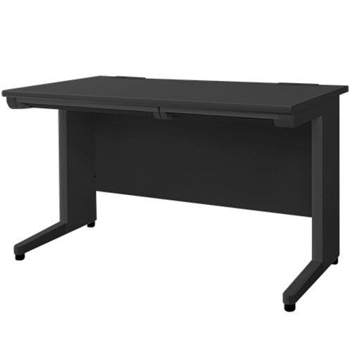 ネットフォース　ＮＵＴＳ（ナッツ）　平机　幅１２００×奥行７００×高さ７００ｍｍ　本体・天板：ブラック　ＬＨＤ－１２７Ｂ－ＴＷ－ＢＫ－ＢＫ　１台1