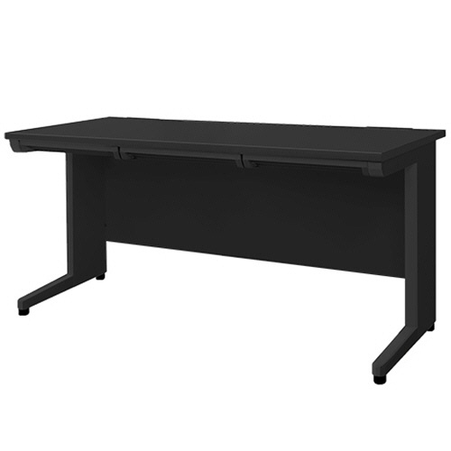 ネットフォース　ＮＵＴＳ（ナッツ）　平机　幅１４００×奥行７００×高さ７００ｍｍ　本体・天板：ブラック　ＬＨＤ－１４７Ｂ－ＴＷ－ＢＫ－ＢＫ　１台1