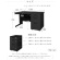 ネットフォース　ＮＵＴＳ（ナッツ）　片袖机　袖３段　幅１２００×奥行７００×高さ７００ｍｍ　本体・天板：ブラック　ＬＫＤ－１２７Ｂ－ＴＷ－ＢＫ－ＢＫ－３　１台2