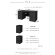 ネットフォース　ＮＵＴＳ（ナッツ）　両袖机　袖２段・３段　Ｗ１４００×Ｄ７００×Ｈ７００ｍｍ　本体：ブラック　天板：ダークブラウン　ＬＲＤ－１４７Ｂ－ＴＷ－ＢＫ－ＤＢＲ－２３　１台2