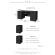 ネットフォース　ＮＵＴＳ（ナッツ）　両袖机　袖２段・３段　Ｗ１６００×Ｄ７００×Ｈ７００ｍｍ　本体：ブラック　天板：ダークブラウン　ＬＲＤ－１６７Ｂ－ＴＷ－ＢＫ－ＤＢＲ－２３　１台2