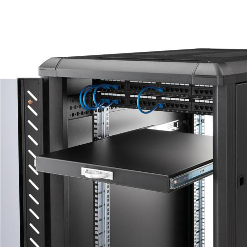 StarTech サーバーラック サーバーラック棚板／1U／スライド式／耐荷重25kg／奥行き551mm