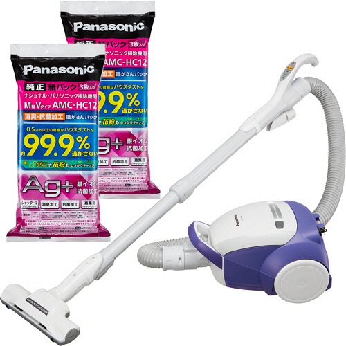 パナソニック　紙パック式掃除機＋交換用紙パック（消臭・抗菌加工）セット　１セット1
