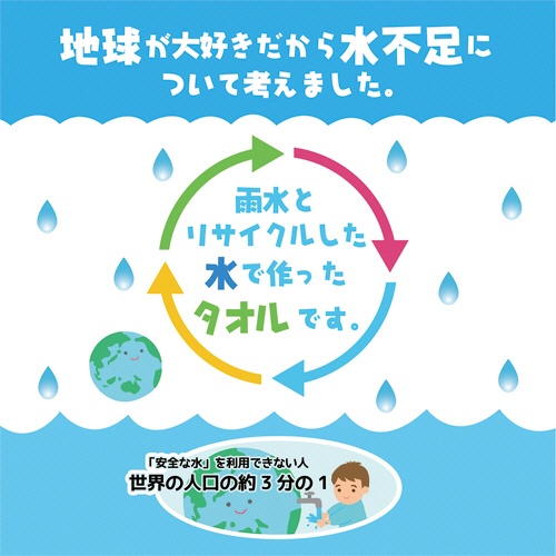 林　テラカラータオル　フェイスタオル　ホワイト　ＦＮ６０２４１０　１パック（２枚）3