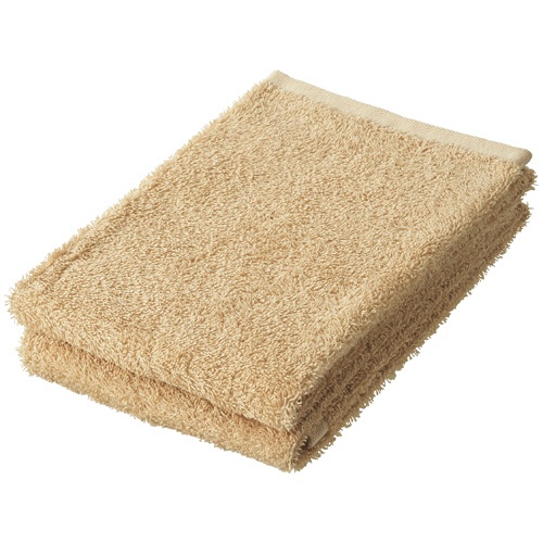 林　テラカラータオル　フェイスタオル　ベージュ　ＦＮ６０２４２８　１パック（２枚）1