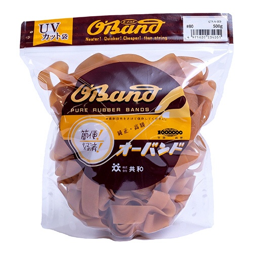 共和　オーバンド　＃８０　内径２０３ｍｍ　５００ｇ入　透明袋　ＧＴＡ－Ｎ－００９　１袋1