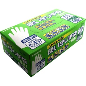 エステー　モデルローブ　Ｎｏ．９８１　ニトリル使いきり手袋（粉付）　ＬＬ　ホワイト　１箱（１００枚）