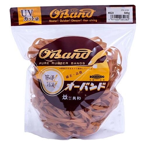 共和　オーバンド　＃８２０　内径２０３ｍｍ　５００ｇ入　透明袋　ＧＴＡ－Ｎ－０１２　１袋1