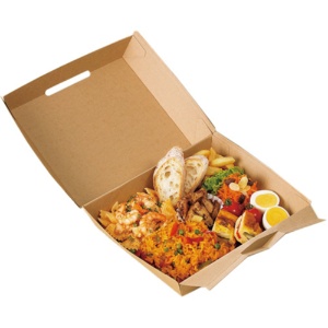 シモジマ　ＨＥＩＫＯ　食品箱　ネオクラフト　ランチボックス　Ｌ　＃００４２４８０１０　１パック（１０枚）3