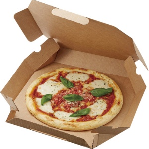 シモジマ　ＳＷＡＮ　食品容器　ピザ箱　１２インチ用　未晒無地　＃００４２００５５２　１パック（２５枚）4