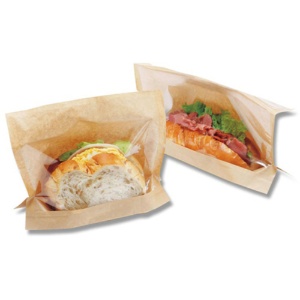 シモジマ　ＨＥＩＫＯ　食品袋　窓付きディッシュバッグ　無地　Ｍ　＃００４１８００３１　１パック（１００枚）3